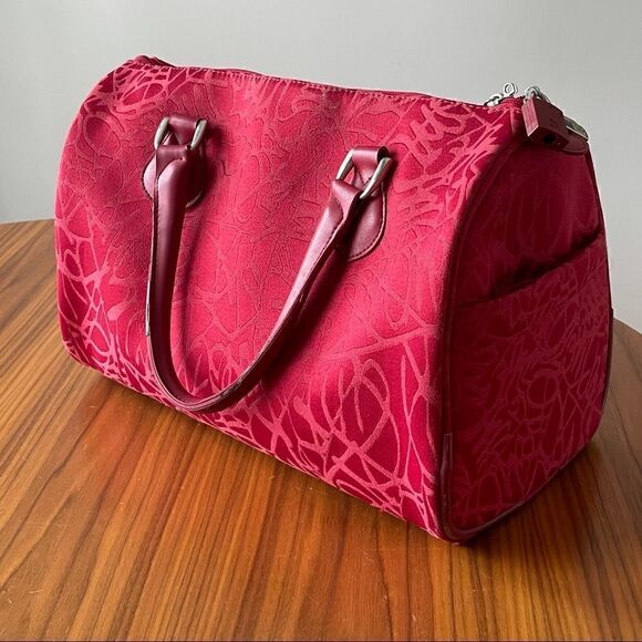 DvF Weekender Bag - Red Diane von Furstenburg Tote - Picture 10 of 12